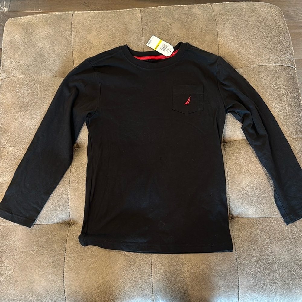 NWT Boys nautica L/S tee